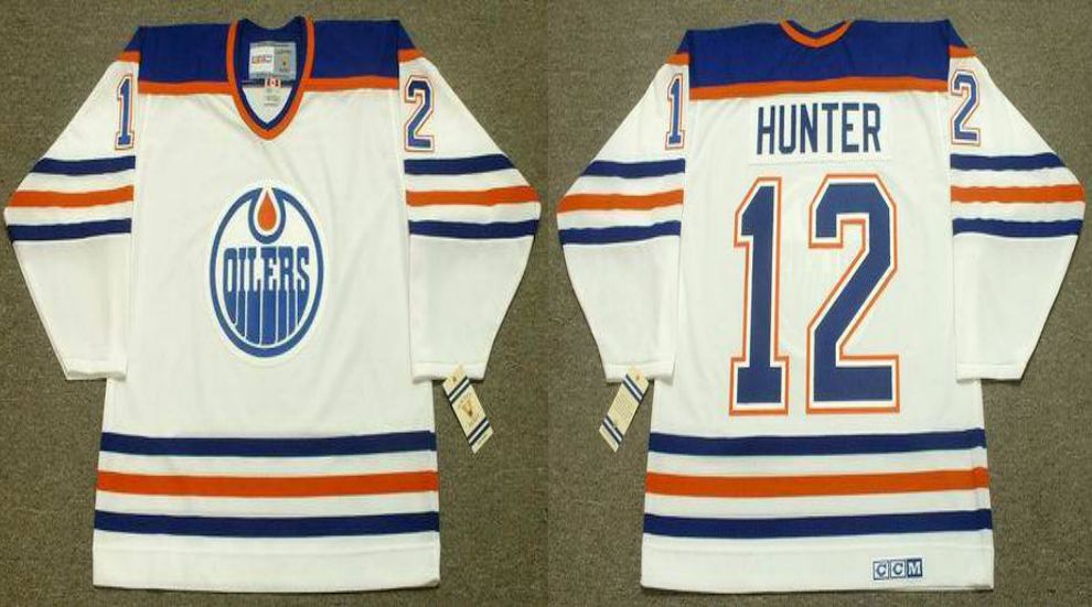 2019 Men Edmonton Oilers 12 Hunter White CCM NHL jerseys